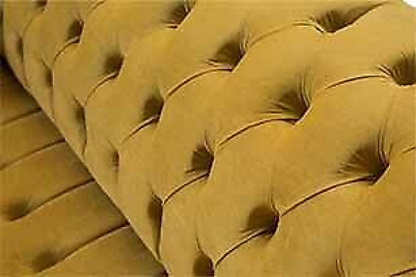 Canapé 2 places Canapés design 2 places Rembourrage Chesterfield Siège Tissu Textile