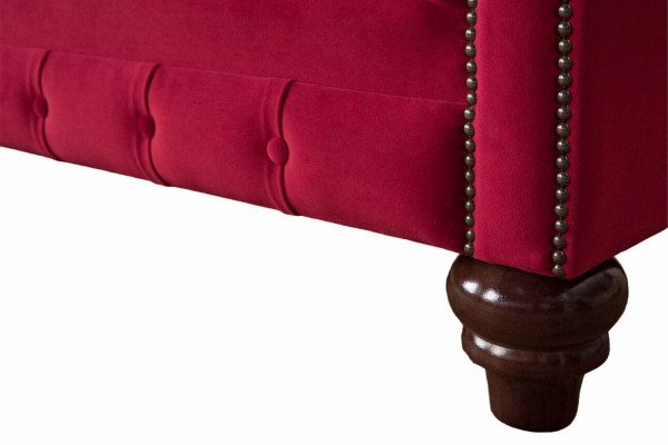 Design Canapé Textile Moderne 2 Places Canapé Rembourrage Canapés de Luxe Chesterfield