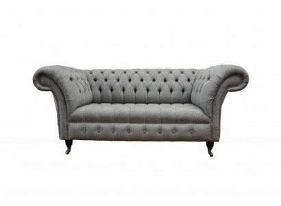 Canapé Chesterfield deux places Tissu de canapé rembourré Tissu de luxe de canapé