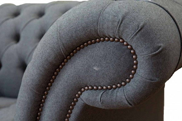 Mobilier de bureau Chesterfield en tissu pour canapé à deux places