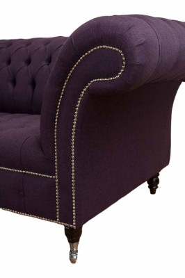 Canapé Rembourrage Canapés neufs Canapé 2 places Design Chesterfield Tissu Canapé
