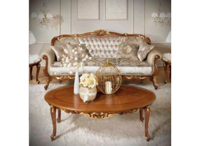 Canapé Classique Table basse Canapé Table d'appoint Salon Table Mobilier Bois neuf