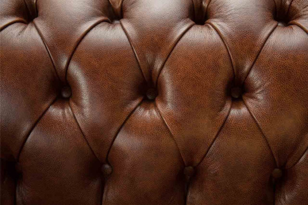 Canapé de luxe 2 places Canapés en cuir marron Mobilier de design Style Tapisserie nouveau