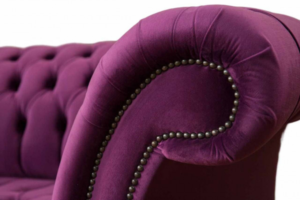 Chesterfield Mobilier de bureau Siège Canapé 2 places Violet