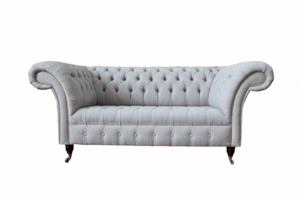 Chesterfield de luxe canapé 2 places en tissu d'ameublement Tissu Canapés neufs