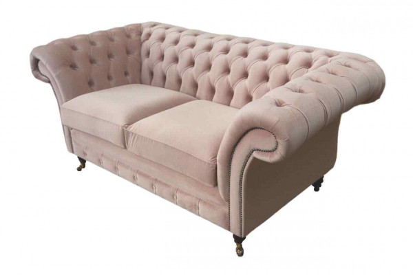 Canapé 2 places Canapé Tissu Chesterfield Salon Design Nouveau