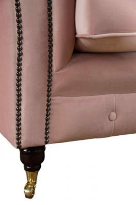 Canapé 2 places Canapé Tissu Chesterfield Salon Design Nouveau