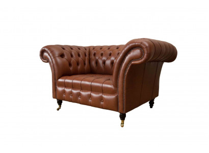 Canapé Chesterfield en tissu de design Fauteuil 1,5 places Canapé avec revêtement de salon
