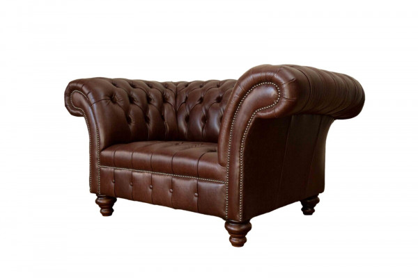 Canapé Chesterfield Salon Canapés Canapé Rembourrage Cuir Moderne 1,5 Places
