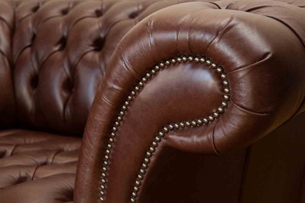 Canapé Chesterfield Salon Canapés Canapé Rembourrage Cuir Moderne 1,5 Places