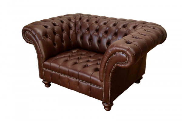 Canapé Chesterfield Salon Canapés Canapé Rembourrage Cuir Moderne 1,5 Places