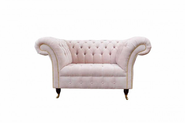 Fauteuil Rembourrage Canapé Tissu Chesterfield Canapés 1 Place Rose
