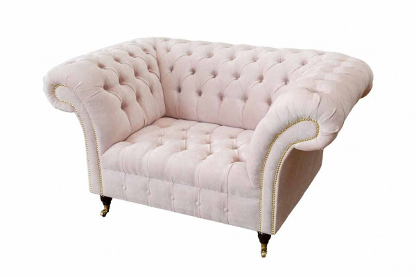 Fauteuil Rembourrage Canapé Tissu Chesterfield Canapés 1 Place Rose