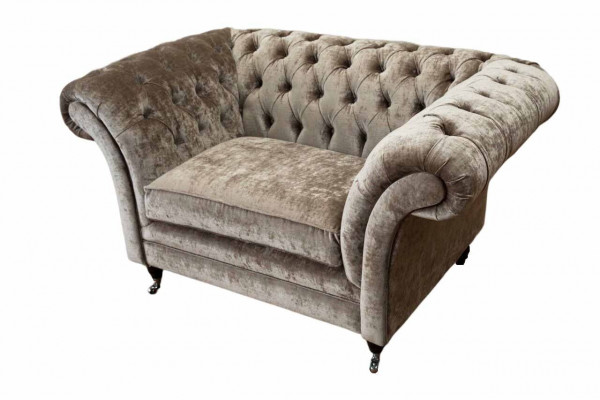 Design Fauteuil Chesterfield 1 Place Canapé Rembourrage Luxueux Sofas en Textile