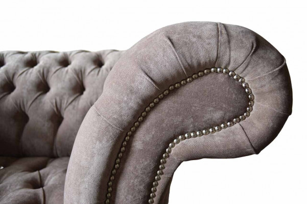 Canapé Chesterfield 1 place en tissu de luxe pour canapés Rembourrages neufs
