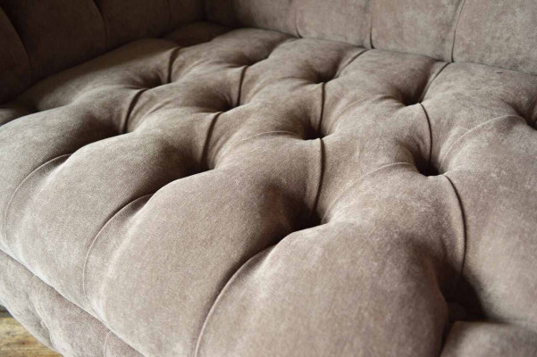 Canapé Chesterfield 1 place en tissu de luxe pour canapés Rembourrages neufs