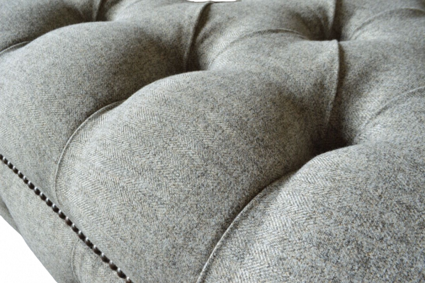 Chesterfield Fauteuil 1 Place Canapé Siège Rembourrage Tissu Mobilier Textile