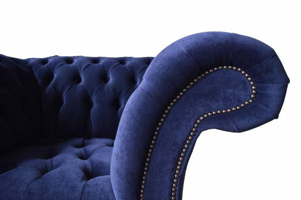 Fauteuil d'appoint en tissu Chesterfield 1 place - Modèle de tapisserie - Design moderne de luxe