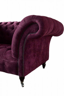 Fauteuil fauteuil Wing luxe 1 place 1 place Rembourrage tissu design moderne