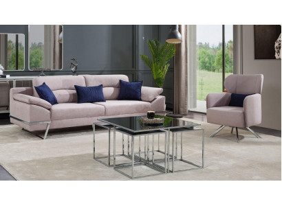 Groupe Salon Ensemble canapé 31 places Groupe de sièges Gris Ensembles