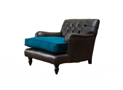 Chesterfield Fauteuil Canapé 1 Place Canapés Rembourrage Canapé Cuir Gris