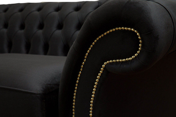 Canapé 3 places Chesterfield en tissu de luxe Sofas de canapés rembourrés