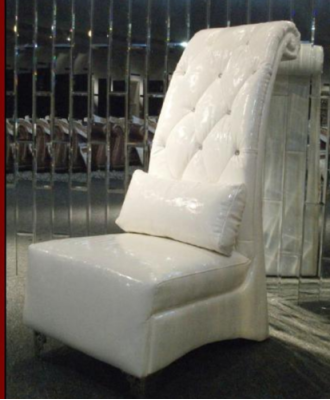 Fauteuil Chesterfield de luxe en simili cuir 1 place Blanc Fauteuil Lounge