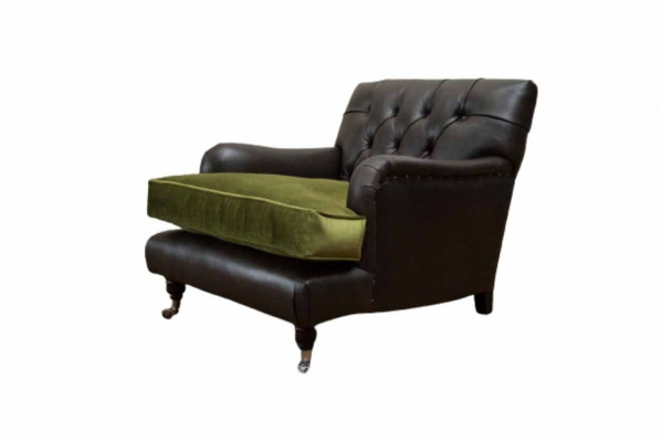 Chesterfield Fauteuil Design Revêtement Canapé Chesterfield Cuir
