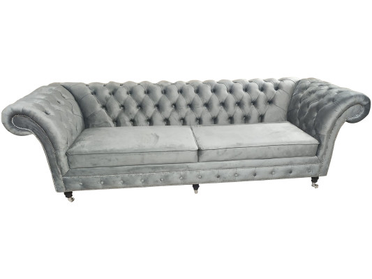 Canapé Chesterfield 3 places en tissu en tissu Canapés Canapés 230cm