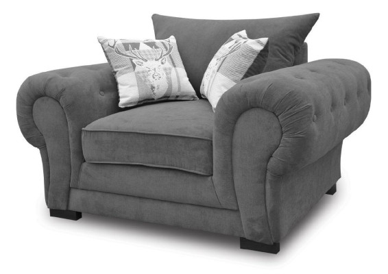Ensemble de canapés 3+2+1 Chesterfield-Mobilier de salon Textile de style italien.