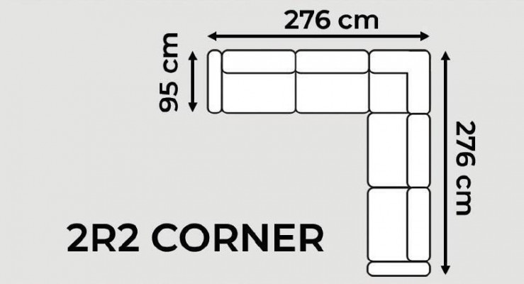 Canapé d'angle moderne Style de canapé Gris Revêtement de canapé en tissu Mobilier en forme de L-Literie