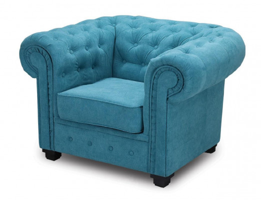 Fauteuil confortable de luxe Fauteuil italien style Chesterfield pour salon