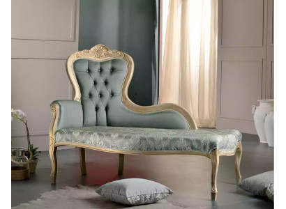 Meubles de luxe Chaise longue Salon Design Classique r Revêtement textile
