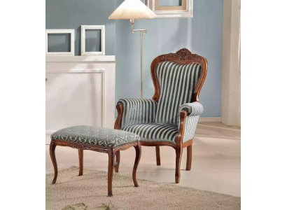 Fauteuil classique pour le salon, 1 place, designer, tissu d'ameublement.