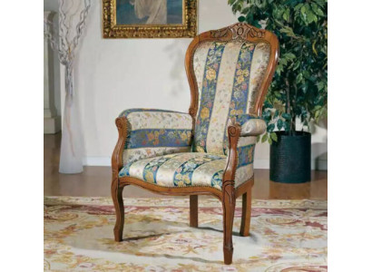 Fauteuil de concepteur Siège tissu Rembourrage Luxe Textile Meubles Classique Design