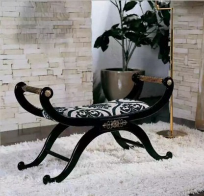 Banquette rembourrée Banquette de siège Tabouret de designer Mobilier de siège Salon classique nouvel