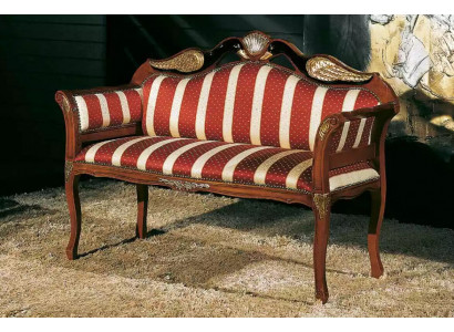 Banquette classique Rembourrage Meuble de style baroque Banquette en textile Deux places