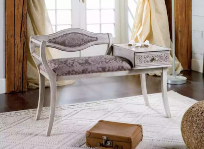 Banc rembourré de luxe Salon Textile Mobilier Style Classique r nouveau