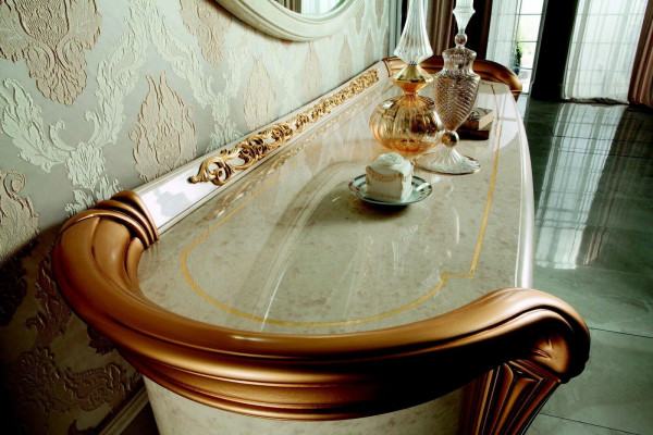 arredoclassic™ Sinfonia Salle à manger Ensemble complet Vitrine Chaises Table Baroque