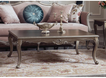 Table basse en bois Table basse de luxe Table de design Table de salon en argent