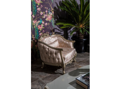Fauteuil club luxueux d'une place avec rembourrage, fauteuil canapé, mobilier de relaxation, nouveau design.
