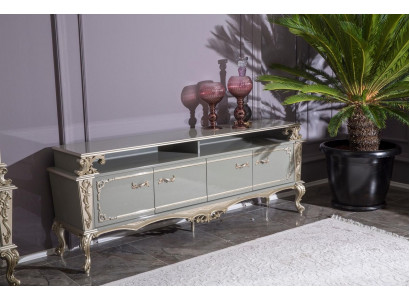 Buffet Étagère de luxe en bois Buffet Armoires Salon Meuble bas Design