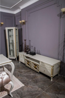 Armoire TV de luxe Lowboard Meuble Cabinet Cadre Armoires Buffet Baroque