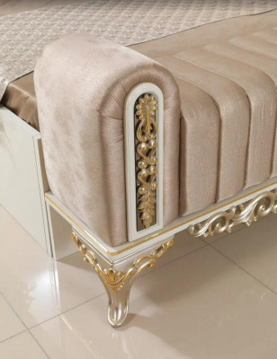 Chambre complète Lit 2x Tables de chevet Commode avec miroir 4 pièces neuves