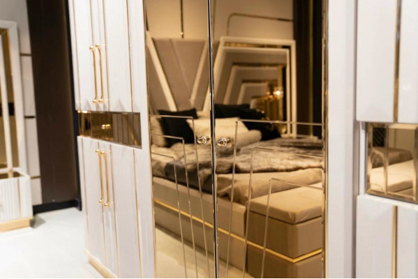 Armoire chambre blanche Matériau bois Armoire Luxe Moderne