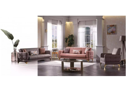 Ensemble de canapés de luxe 3+3+1 ensemble canapés textiles design fauteuil place simple