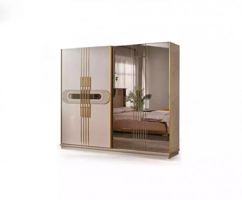 Armoire de luxe Armoire universelle Armoire beige Armoires de 250 cm