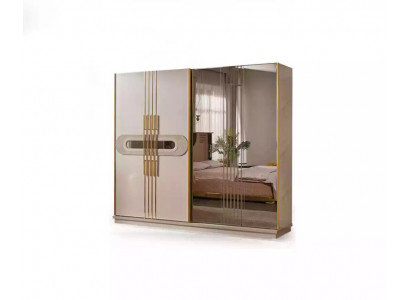 Armoire de luxe Armoire universelle Armoire beige Armoires de 250 cm