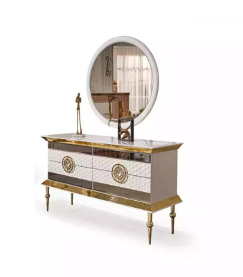 Moderne Schminktisch Holzkommode Schlafzimmermöbel Weiß Konsole