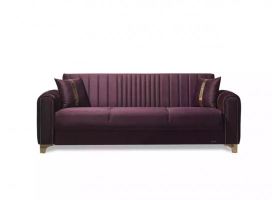 Trois places pourpres Salon Purple Three Seater Salon 3 places Canapés Tissu d'ameublement Canapé